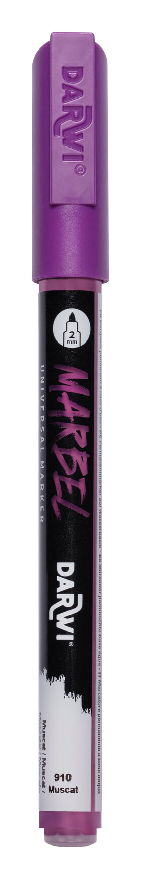 DARWI MARBEL - Univerzálna akrylová fixka (2 mm) 2 mm hrot, 910 - muscat, 1 ks