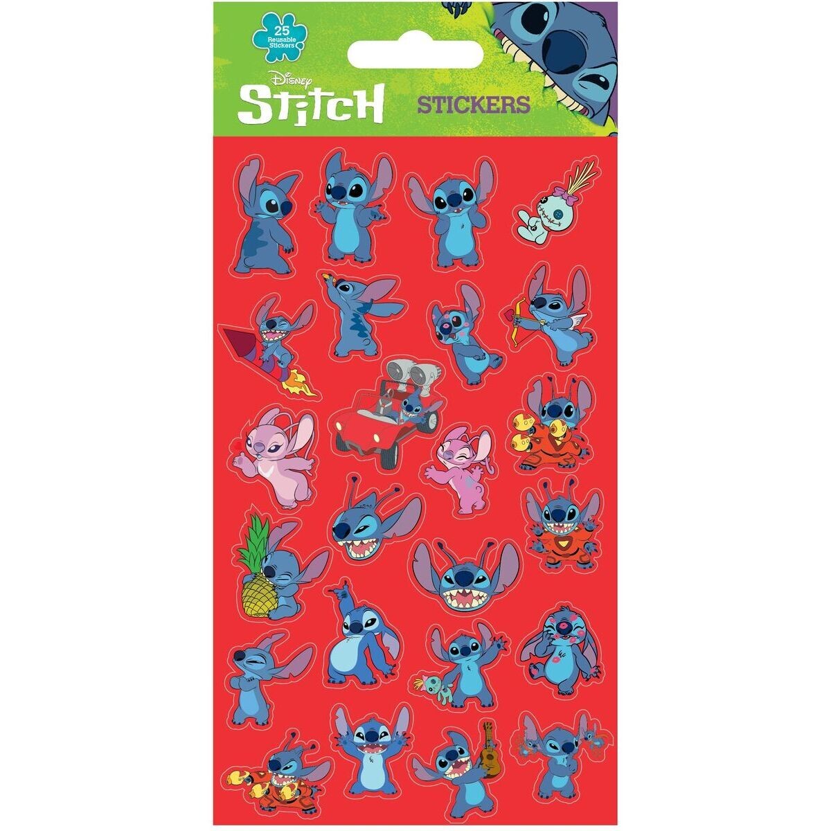 Pyramid International Lilo a Stitch Samolepky červené