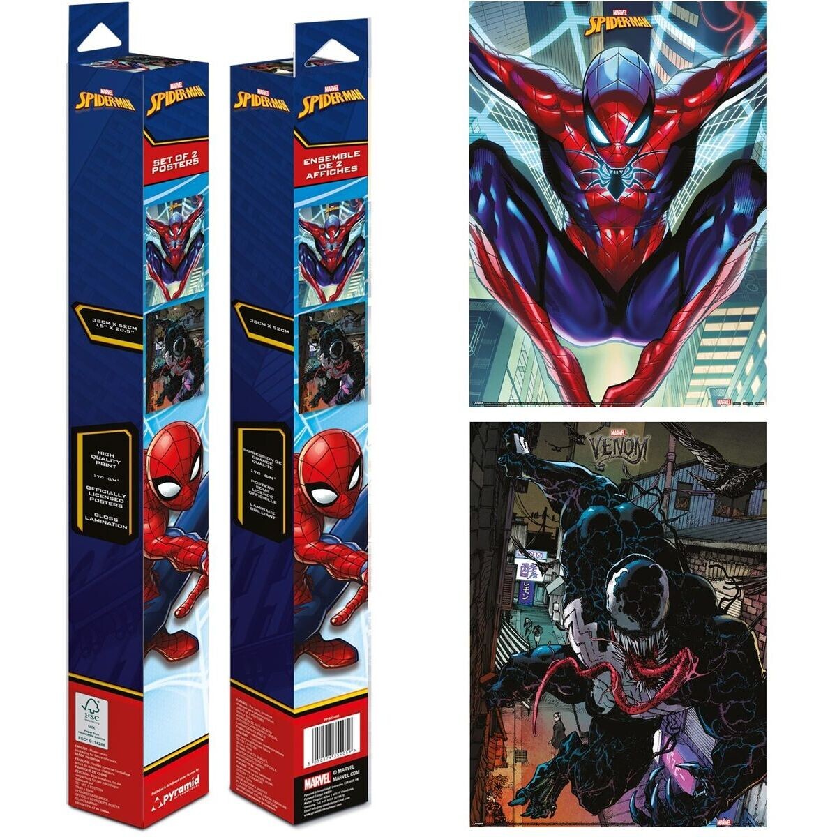 Paladone Spiderman Set plagátov mini 2 ks