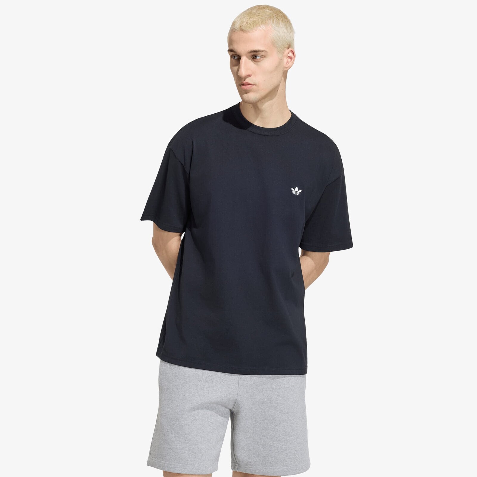 Tričko adidas Trefoil Essentials Loose Dropped Shoulder T-shirt Black XL