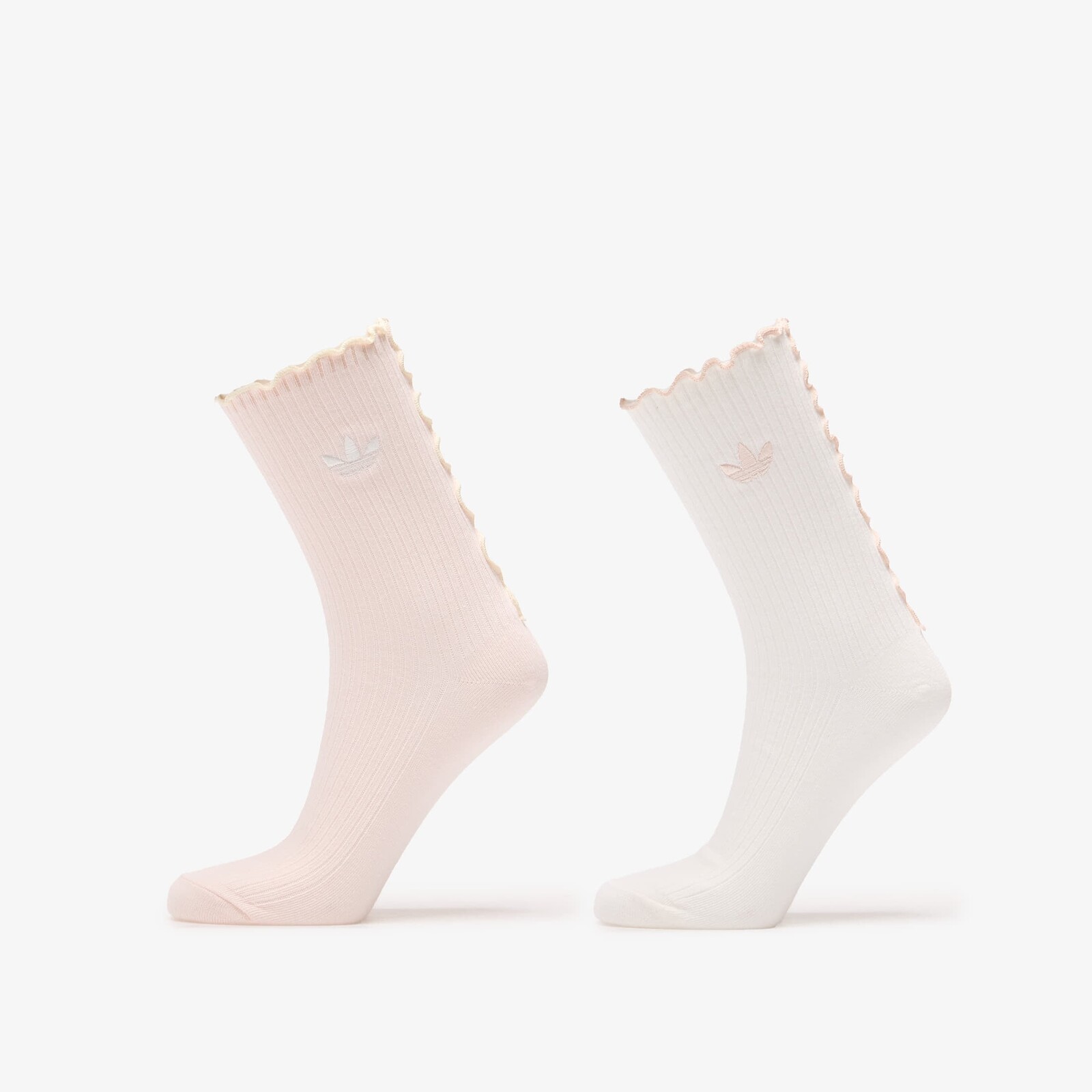 Ponožky adidas Ruffle Crew Socks 2 Pairs Off White/ Wonder Quartz XS