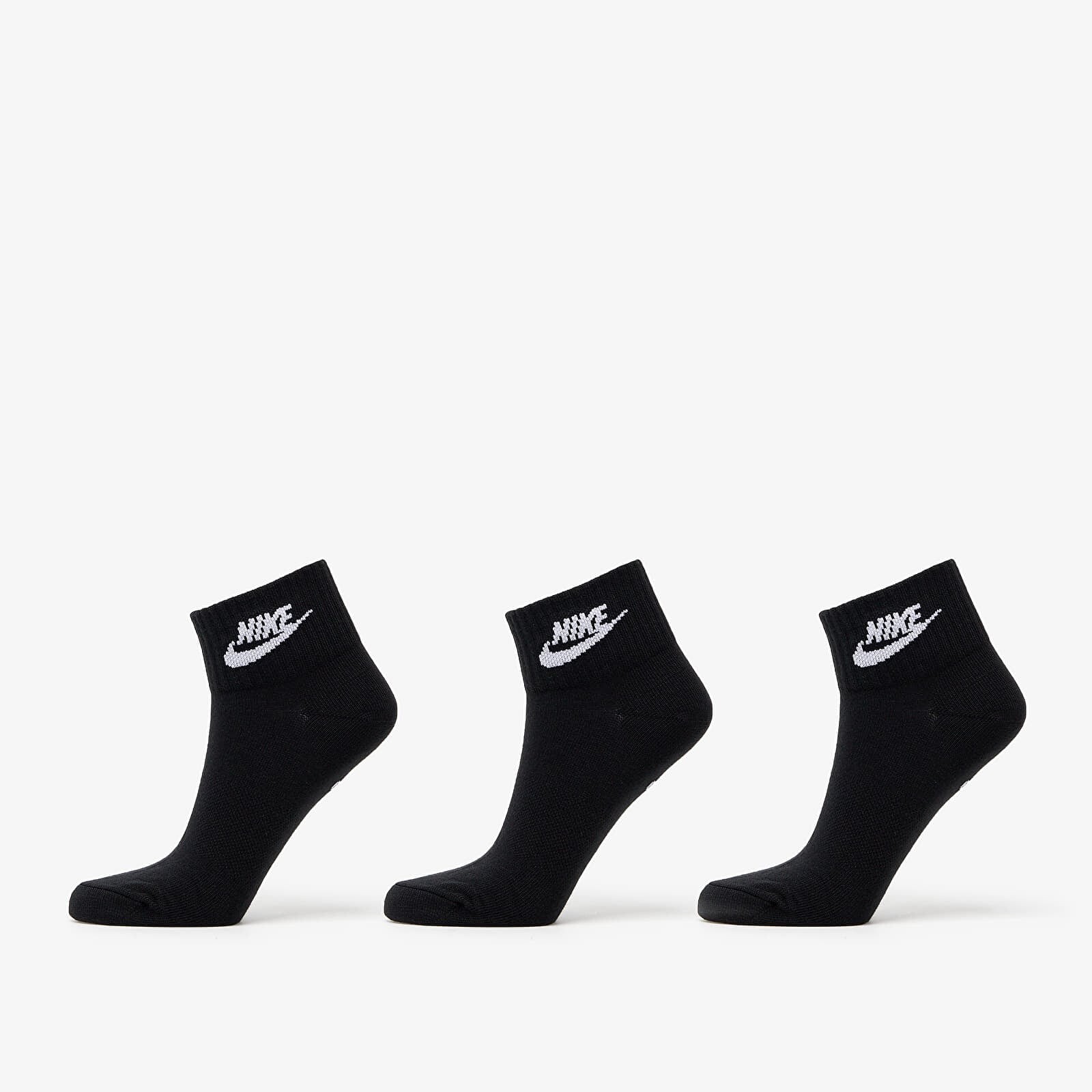 Ponožky Nike Sportwear Everyday Essential Ankle Socks 3-Pack Black/ White L