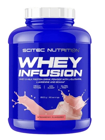 Scitec 100% whey infusion 2000 g - jahoda