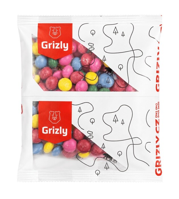Grizly lentilky s přírodními barvivy 250 g