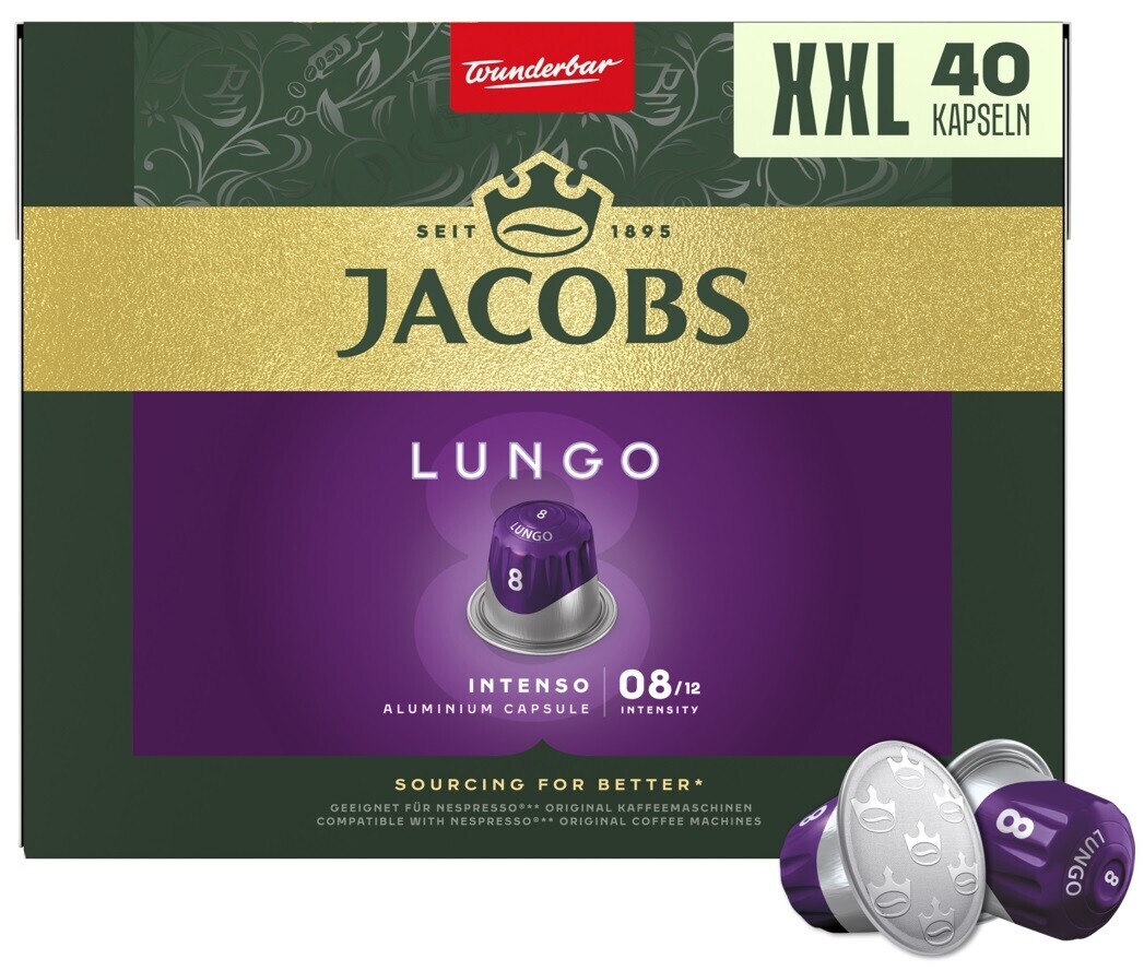 JACOBS Lungo intenzita 8 kapsúl pre Nespresso®* Original kávovary 40 ks