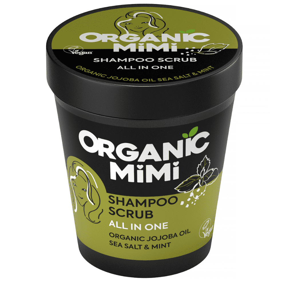 ORGANIC MIMI Sea Salt & Mint All in One šamponový scrub 280 g