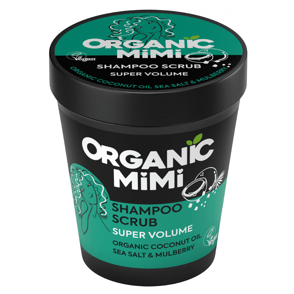 ORGANIC MIMI Sea Salt & Mulberry objemový šampónový scrub 280 g