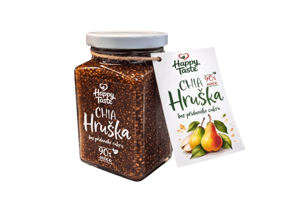 BEZVA MÜSLI Džem s chia, hruškou a rebarborou 260 g