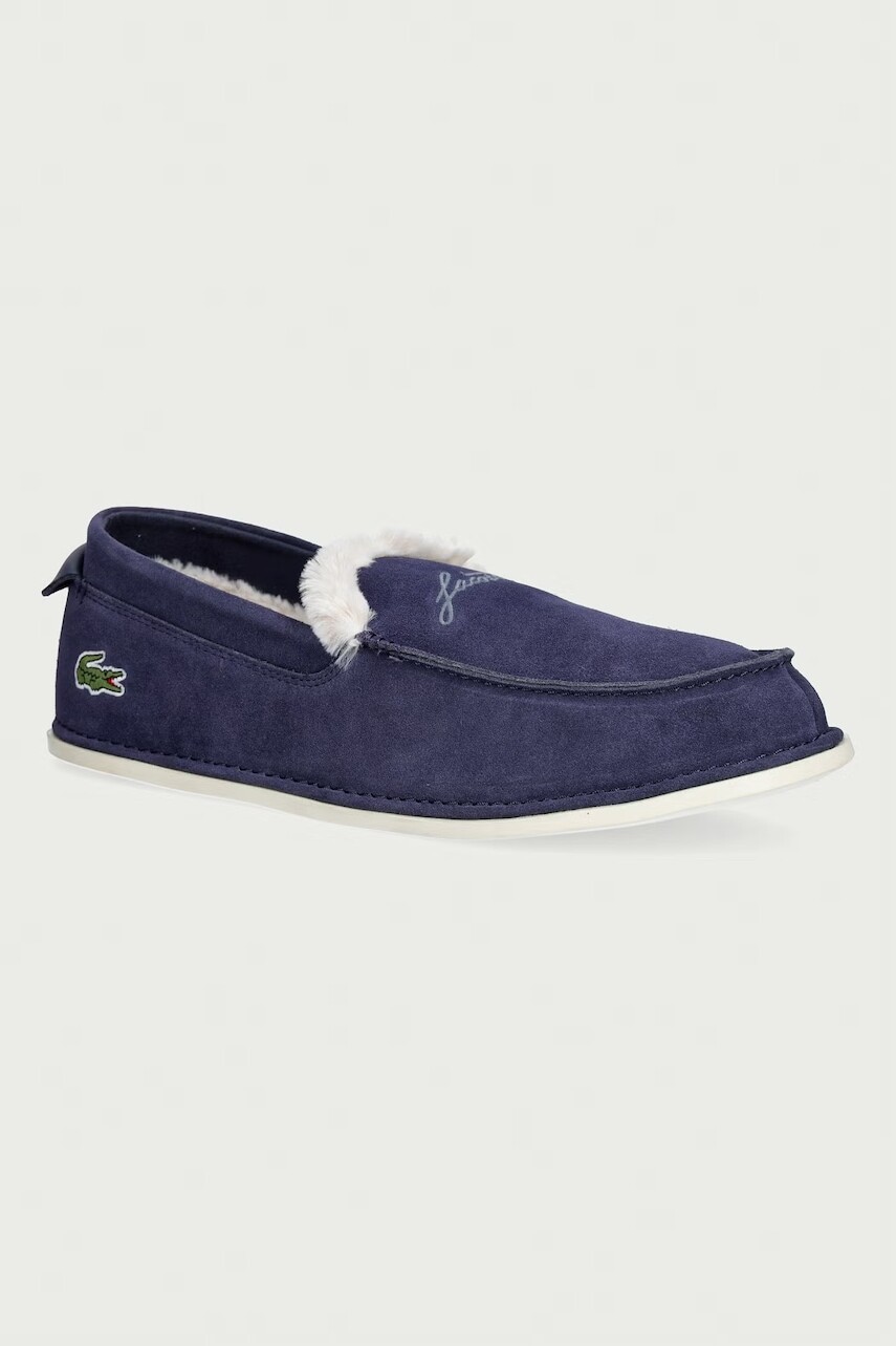 Lacoste papuče pánske semišové AUBREY SLIPPER