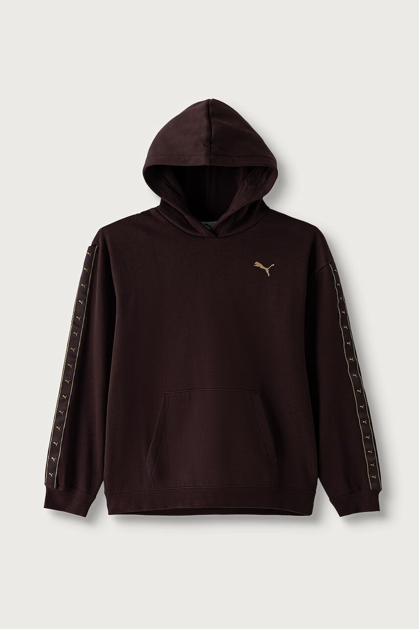 Puma mikina s kapucňou detská s bavlnou ESS TAPE Relaxed Hoodie
