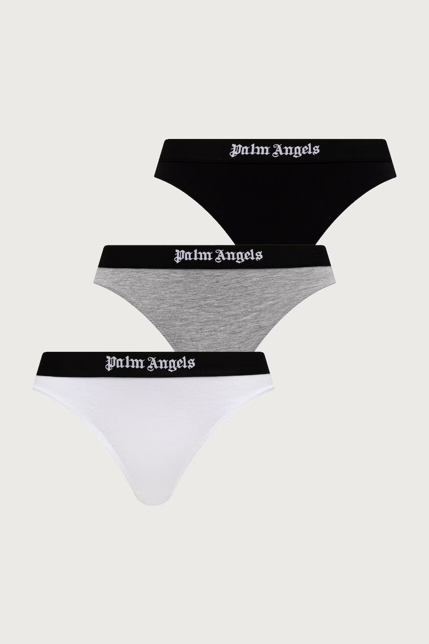 Palm Angels tangá dámske s bavlnou 3-pak