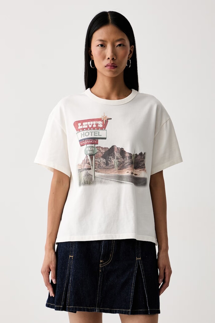 Levi's oversize tričko dámske bavlnené GR VINTAGE