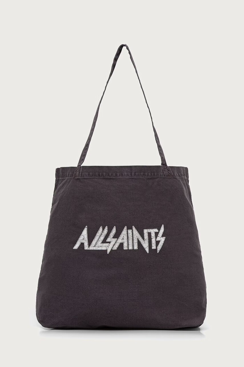 AllSaints taška pánska bavlnená BACKSTAGE TOTE