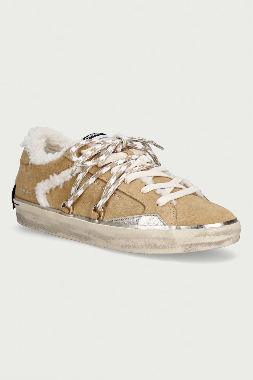 Crime London DISTRESSED sneakers dámske semišové