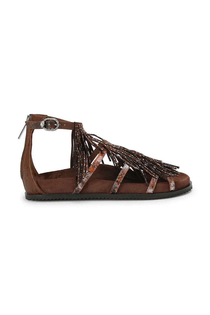 Kurt Geiger London sandále dámske Fringe Flat Sandal