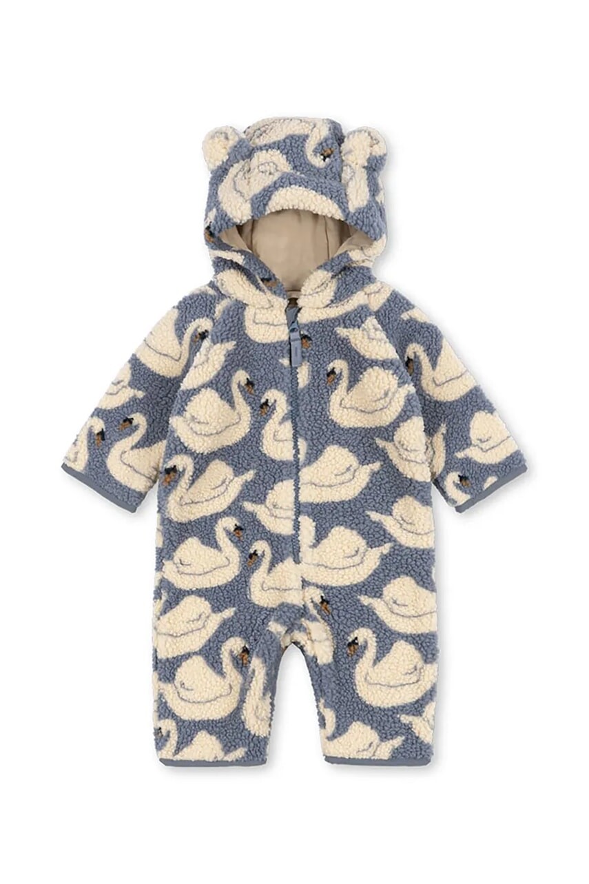 Konges Sløjd overal detský flísový JODY TEDDY ONESIE GRS
