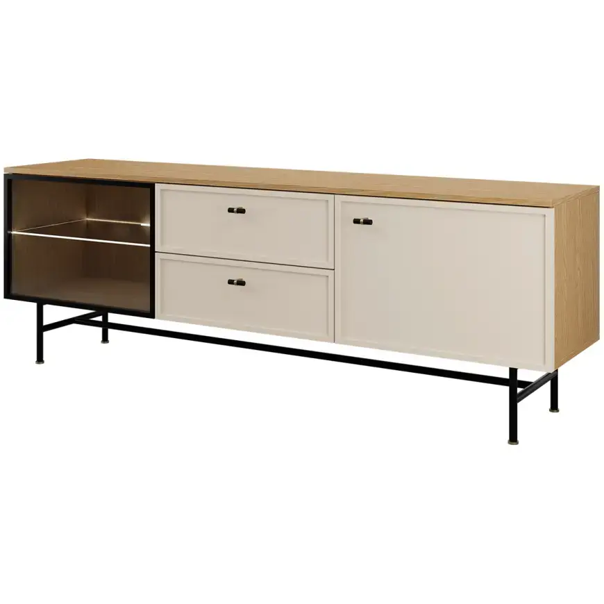 TV stolík Elora 11 Dub Jarná/Macadamia