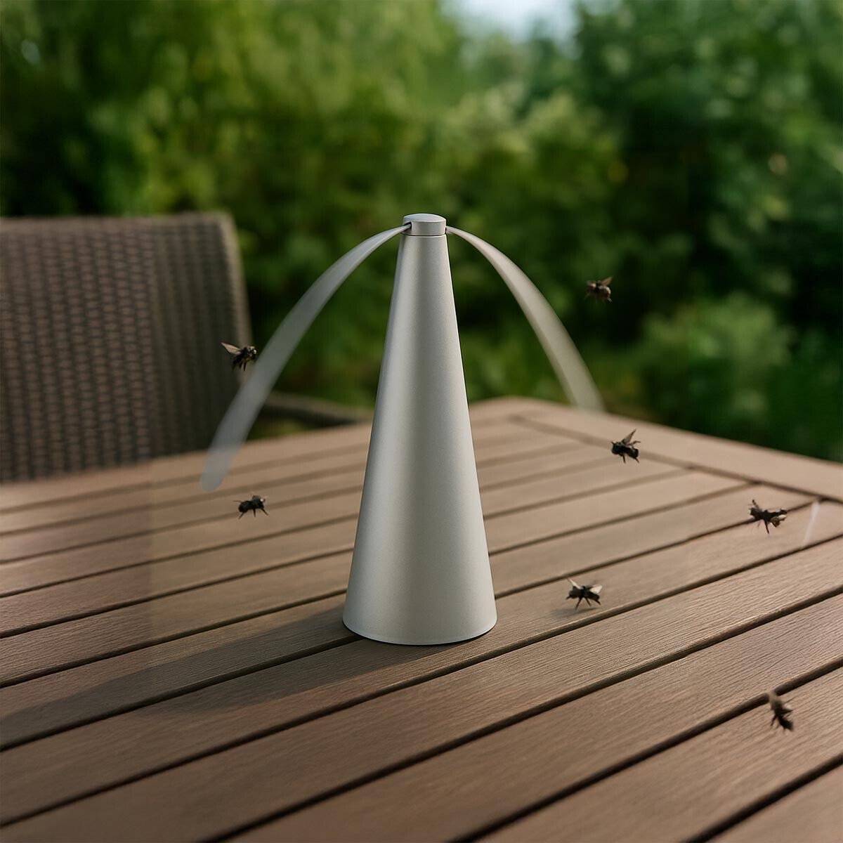 Ventilátor proti hmyzu, strieborný