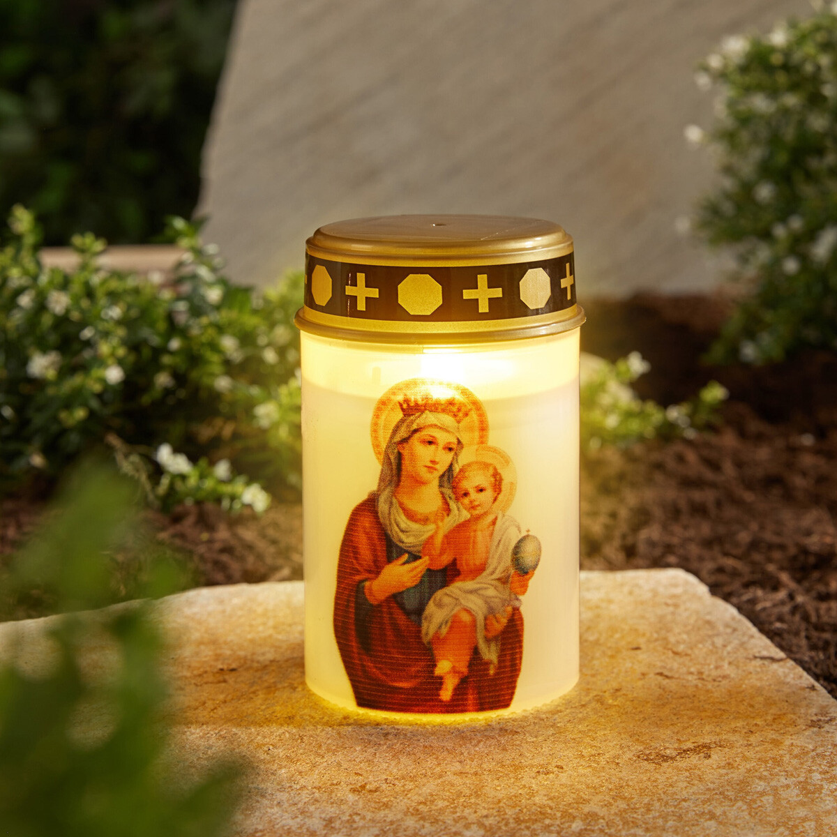 LED cintorínska sviečka Maria