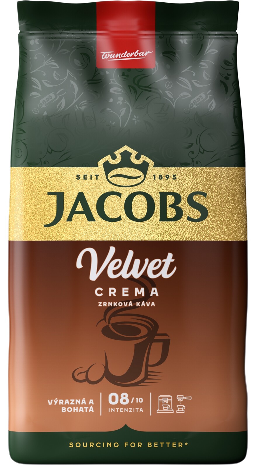 JACOBS Velvet Crema zrnková káva 1 kg