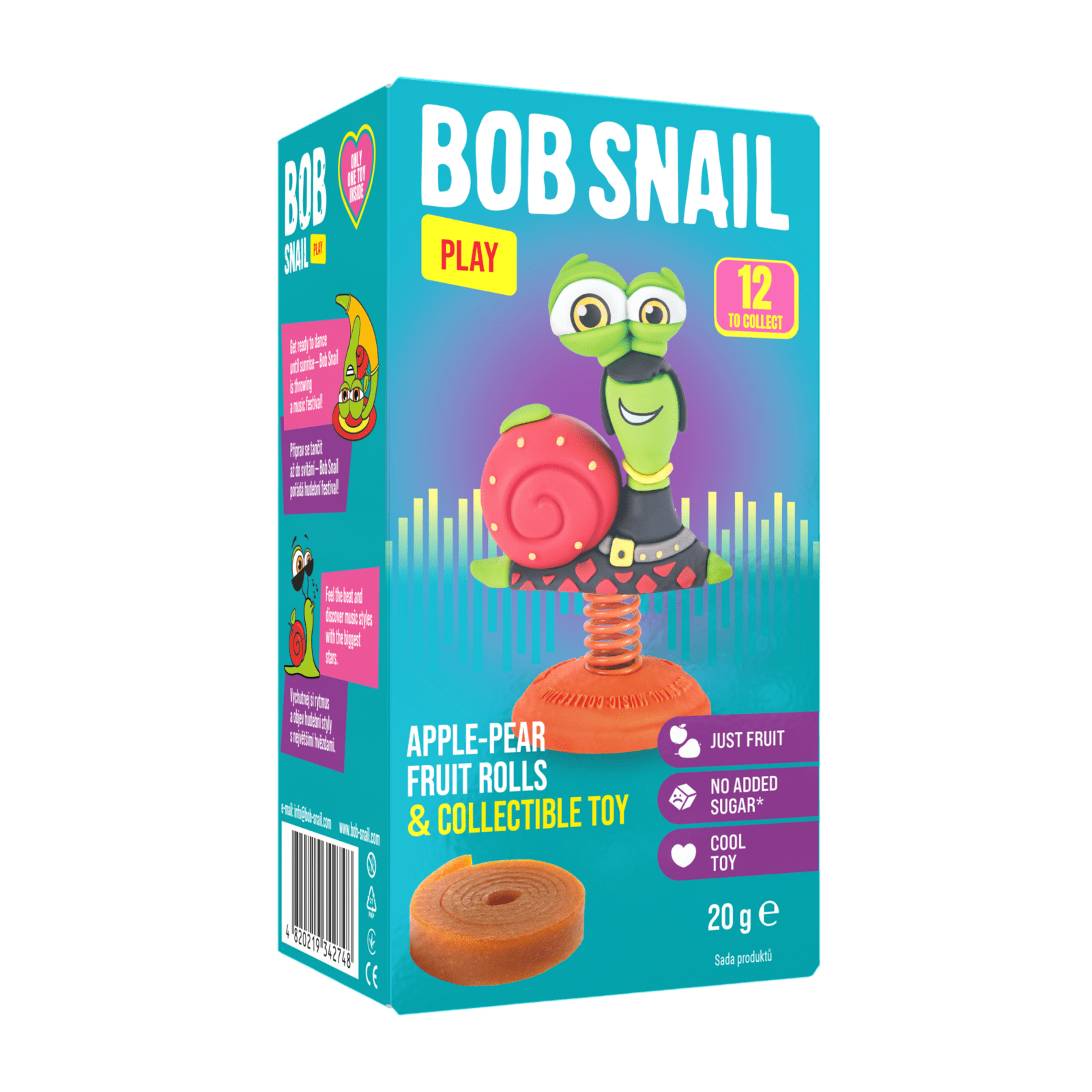 ŠNEK BOB jablko-hruška s hračkou 20 g