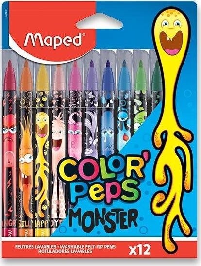 MAPED Color'Peps Monster fixky 12 farieb