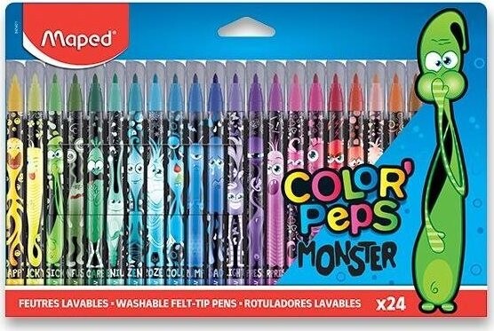 MAPED Color'Peps Monster fixky 24 farieb