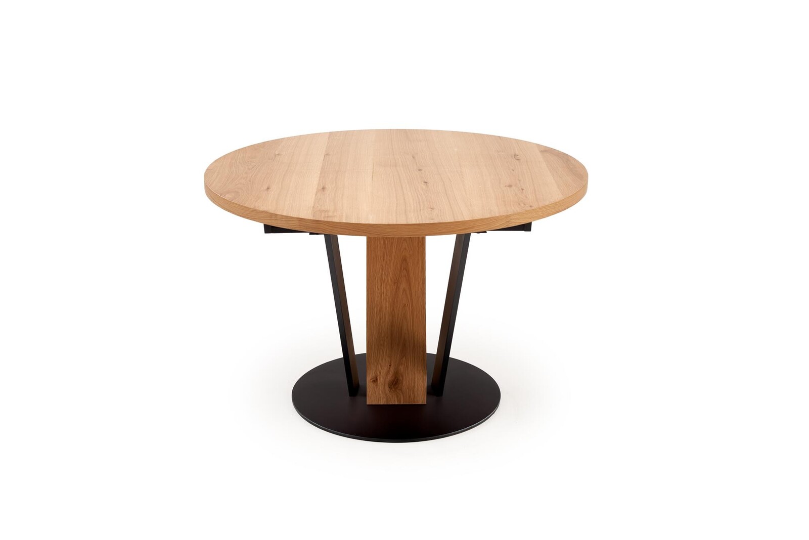 Rozkladací jedálenský stôl Fanis 120/160 cm dub prírodný/čierny