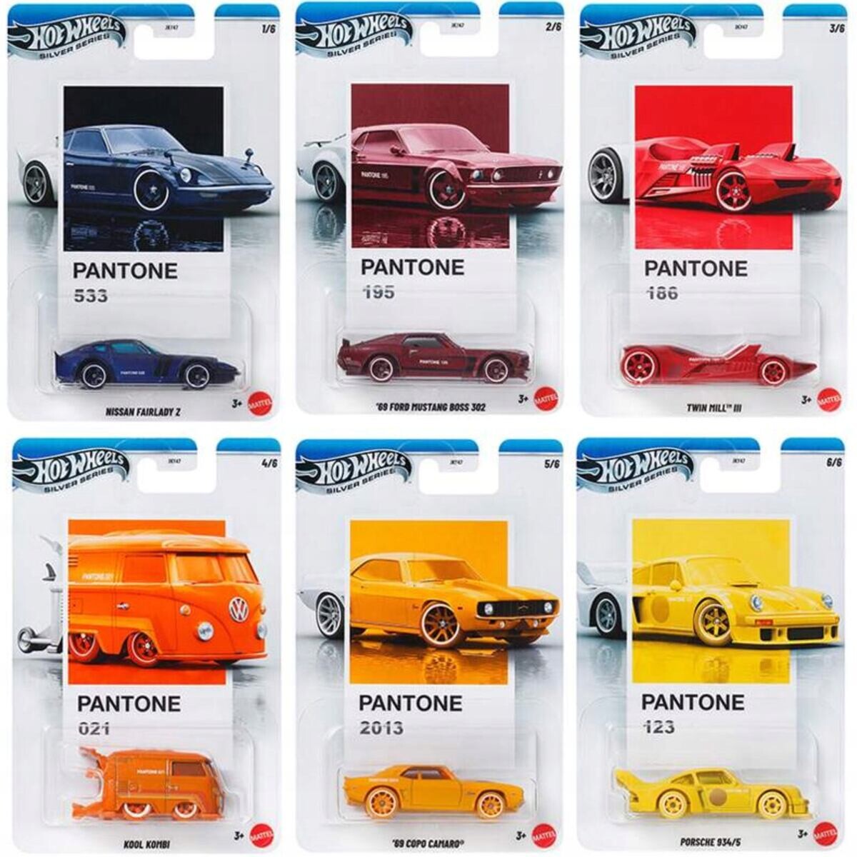 Hot Wheels Angličák Silver Series Pantone, viac druhov