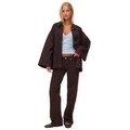 Vrchné košele Aware Verena Oversized Jacket - Chocolate Torte