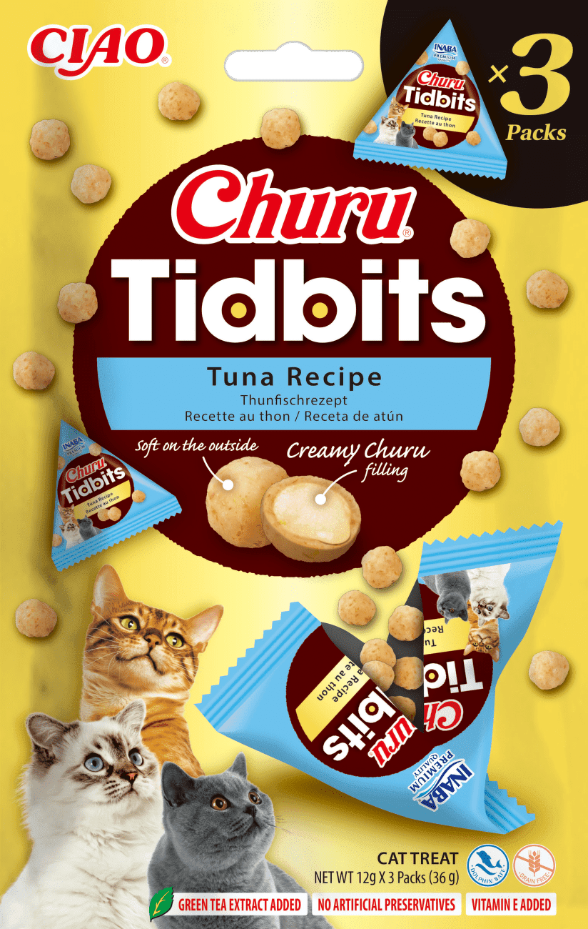 Maškrty Churu Tidbits Tuna Recipe 3×12 g