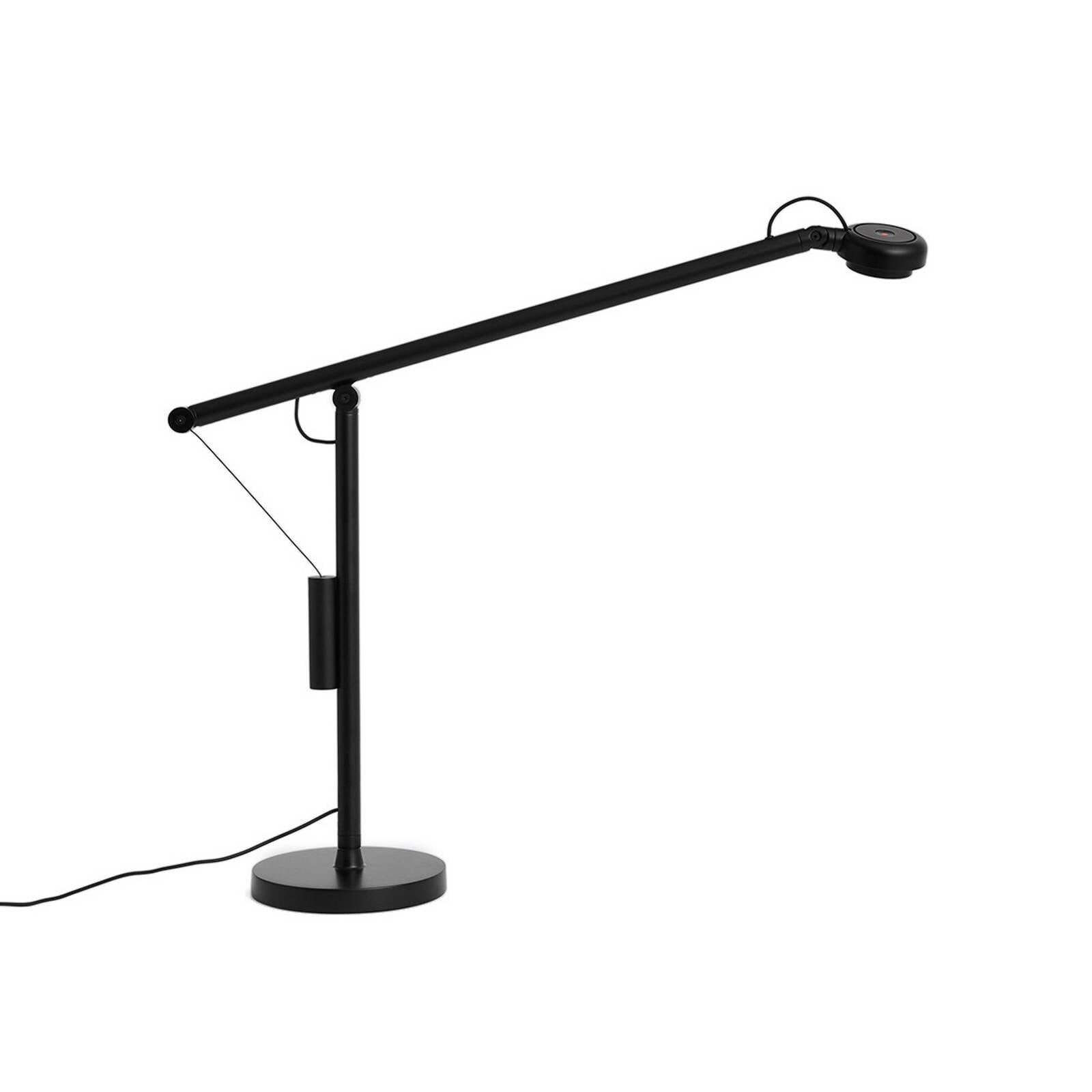 Stolná lampa HAY LED Fifty-Fifty, čierna, 45 cm, stmievateľné