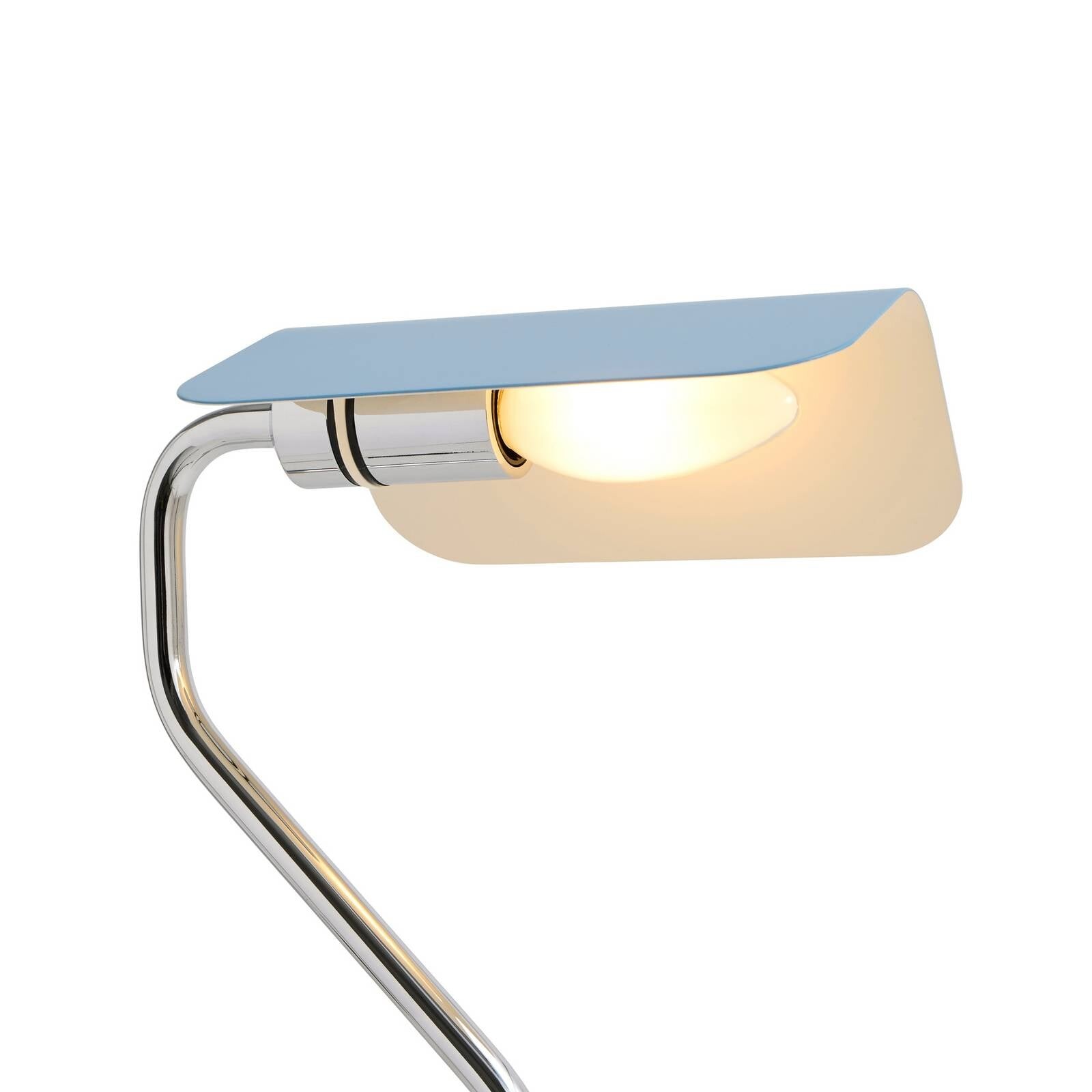 Stolová lampa HAY Apex, pastelovo modrá, výška 38 cm, E14, oceľ