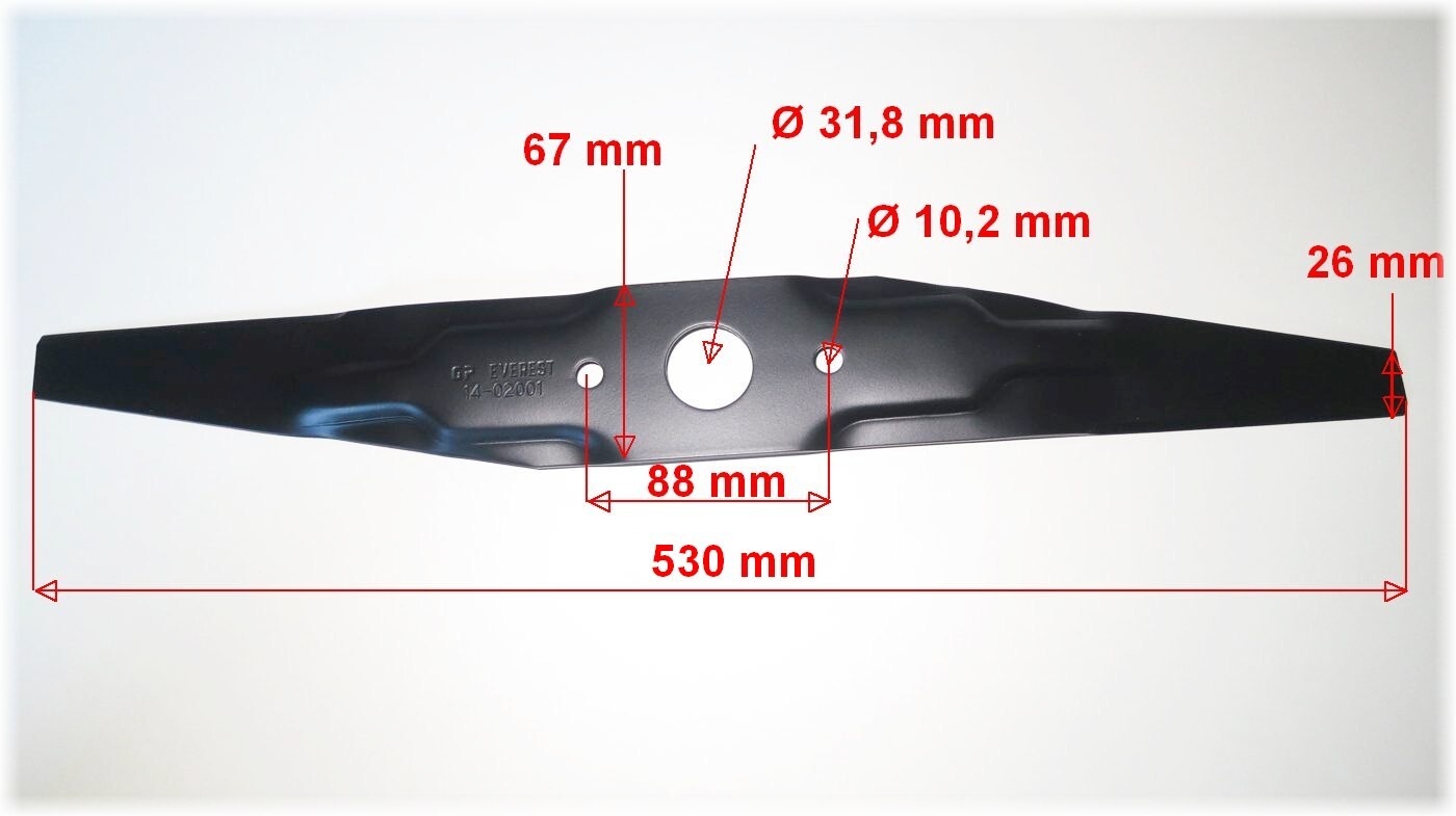 Garden Parts Nôž do kosačky Honda HRX / IZY 53 cm – mulčovací, náhrada
