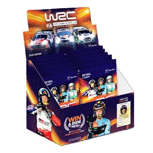 Sportzoo 2026 FIA WRC World Rally Championship Retail Box – karty automobilových pretekov
