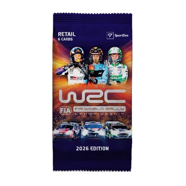 Sportzoo 2026 FIA WRC World Rally Championship Retail Balíček – karty automobilových pretekov