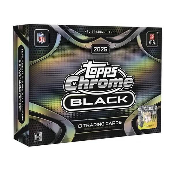 Topps 2025 Topps Chrome Black Football Hobby Box – karty NFL