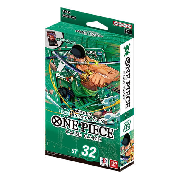 Bandai One Piece Card Game - Starter Deck GREEN Roronoa Zoro ST-32 - EN