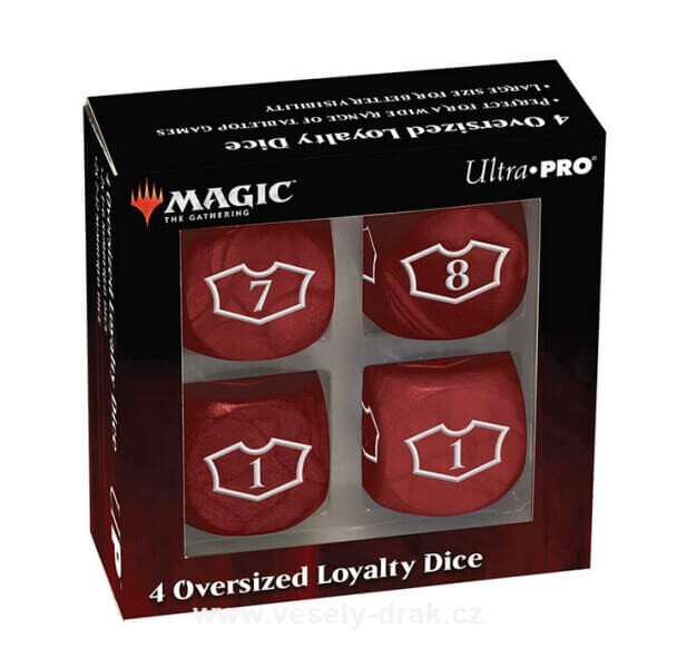 UltraPro Sada kostek Ultra Pro Deluxe 22MM Mountain Loyalty with 7-12 for Magic: the Gathering