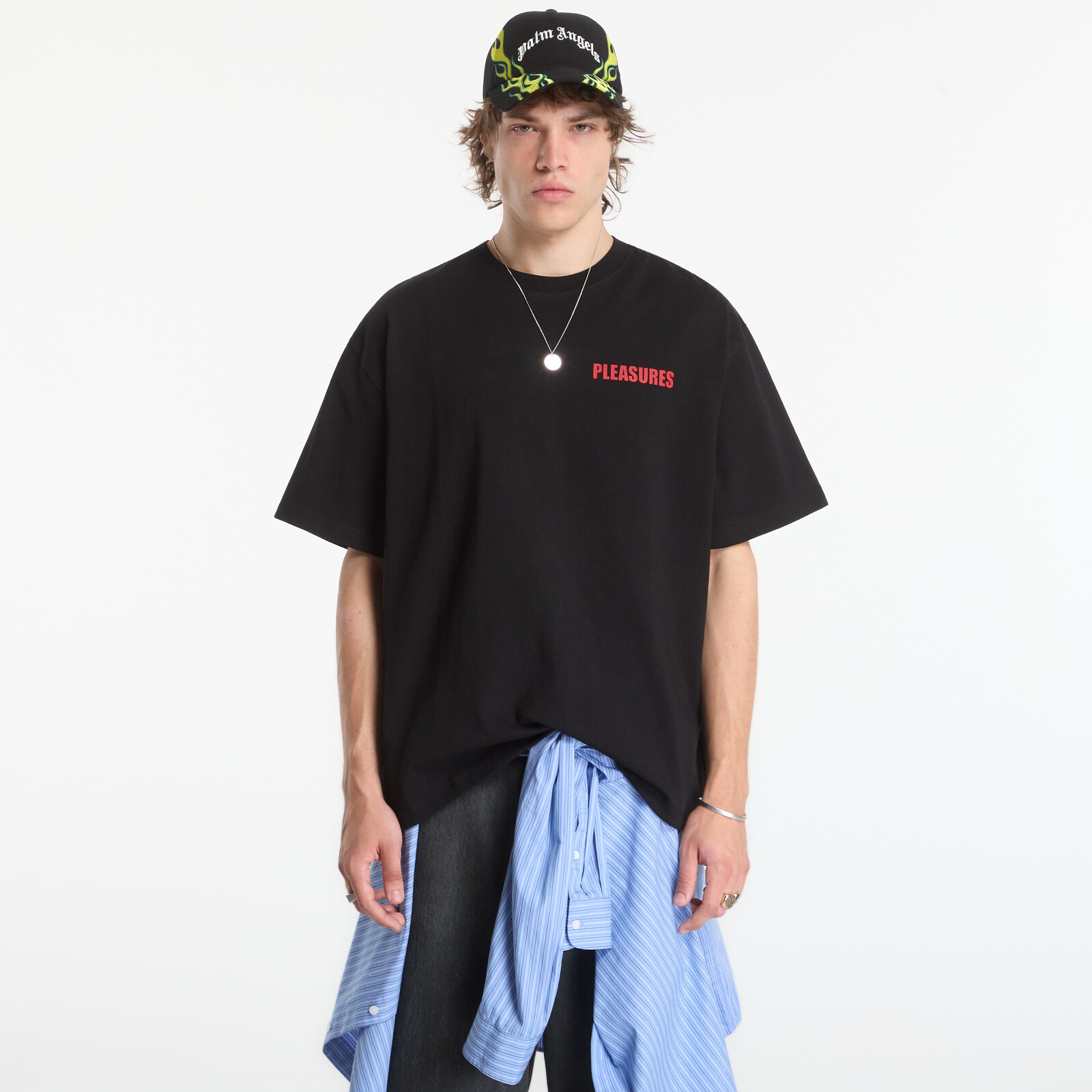 Šortky PLEASURES Clash Work Shorts Black 32