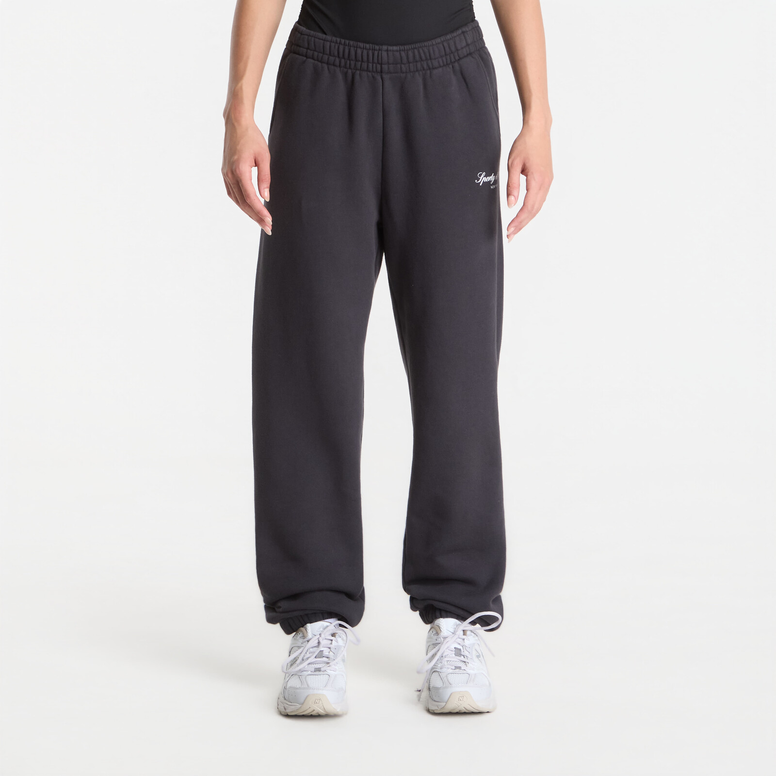 Tepláky Sporty & Rich Signature NY Sweatpant UNISEX Faded Black M