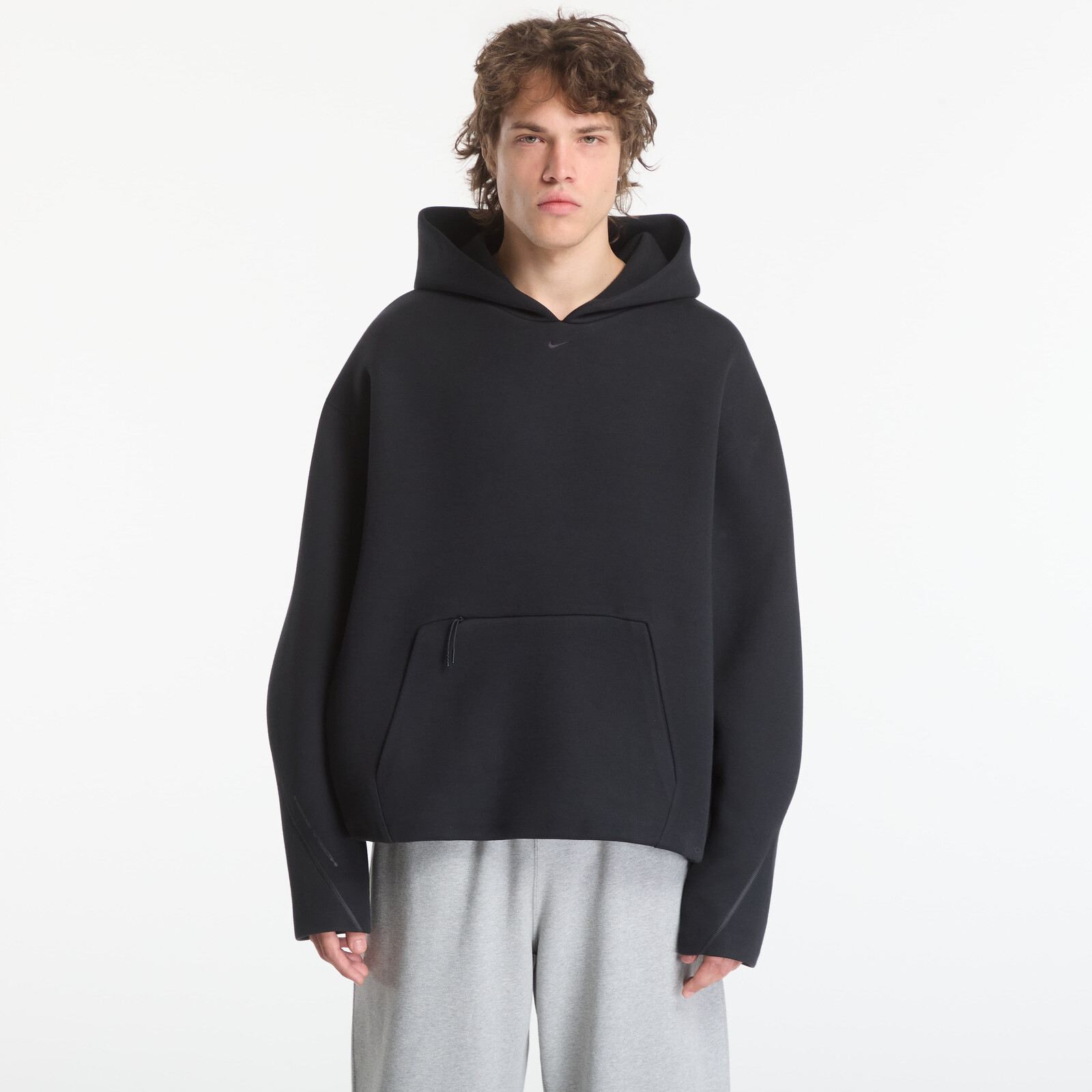 Mikina Nike Tech Men's Fleece Pullover Hoodie Black/ Black XL