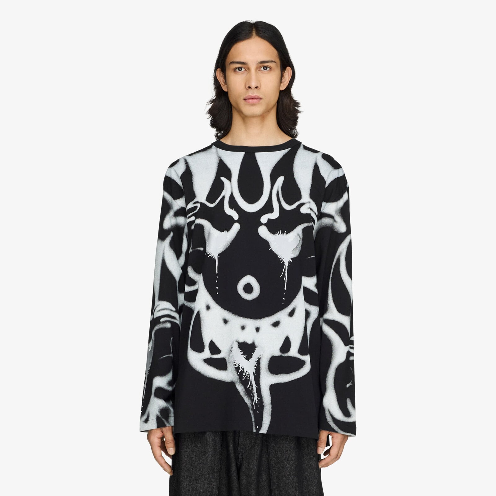 Tričko Y-3 Chito Graphic Long Sleeve Tee UNISEX Black M