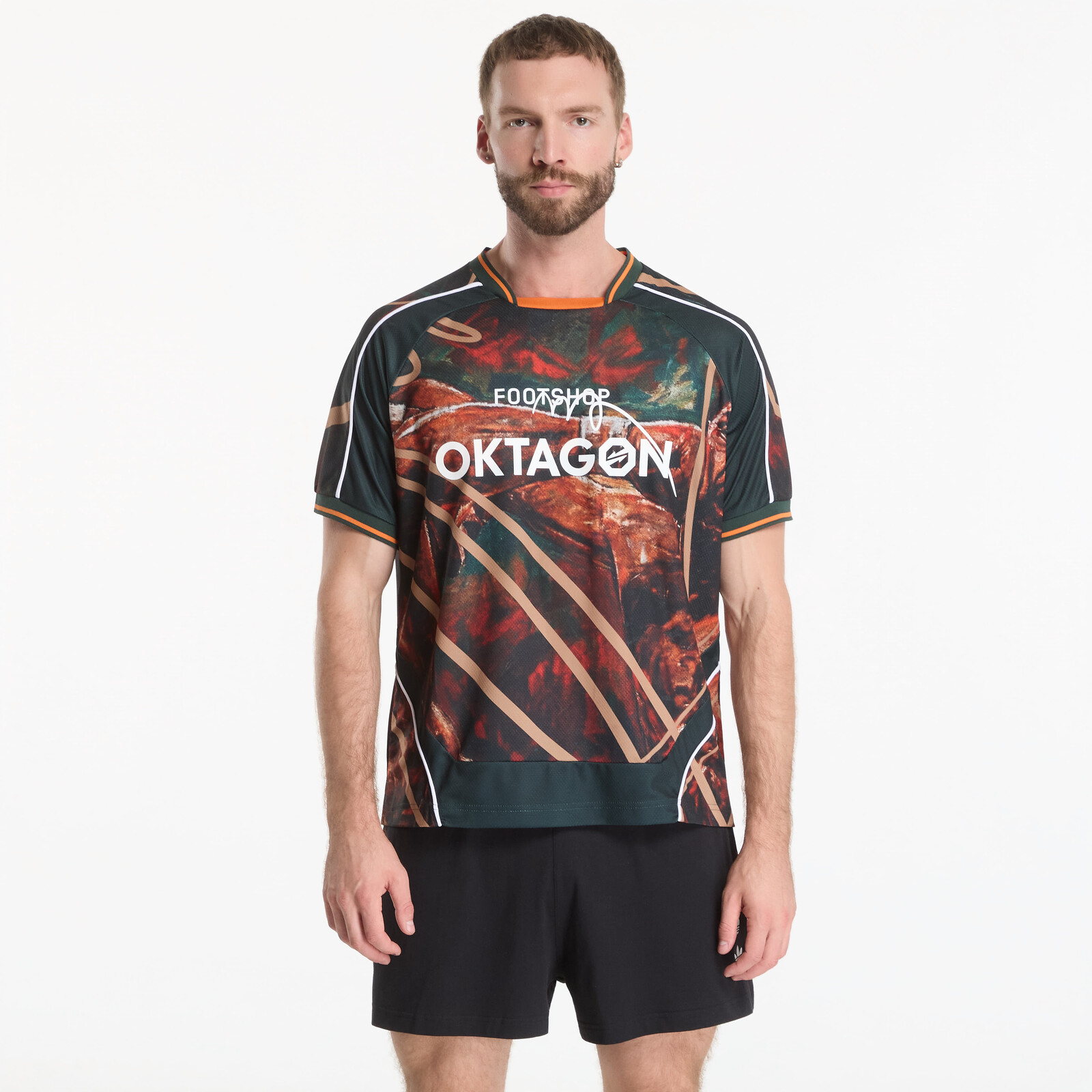 Dres Footshop x Oktagon Jersey Brown XXXL