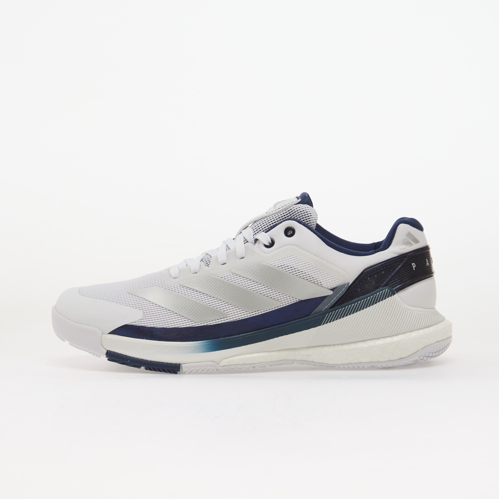 Tenisky adidas Crazyquick BOOST Padel Ftwr White/ Silver Met./ Dark Blue EUR 46 2/3