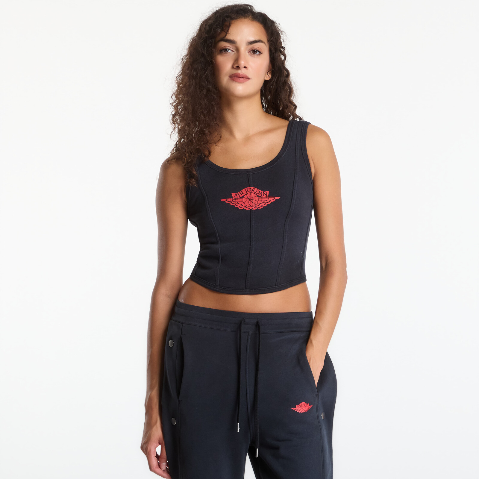 Jordan Flight Fleece Women's Corset Black/ University Red M