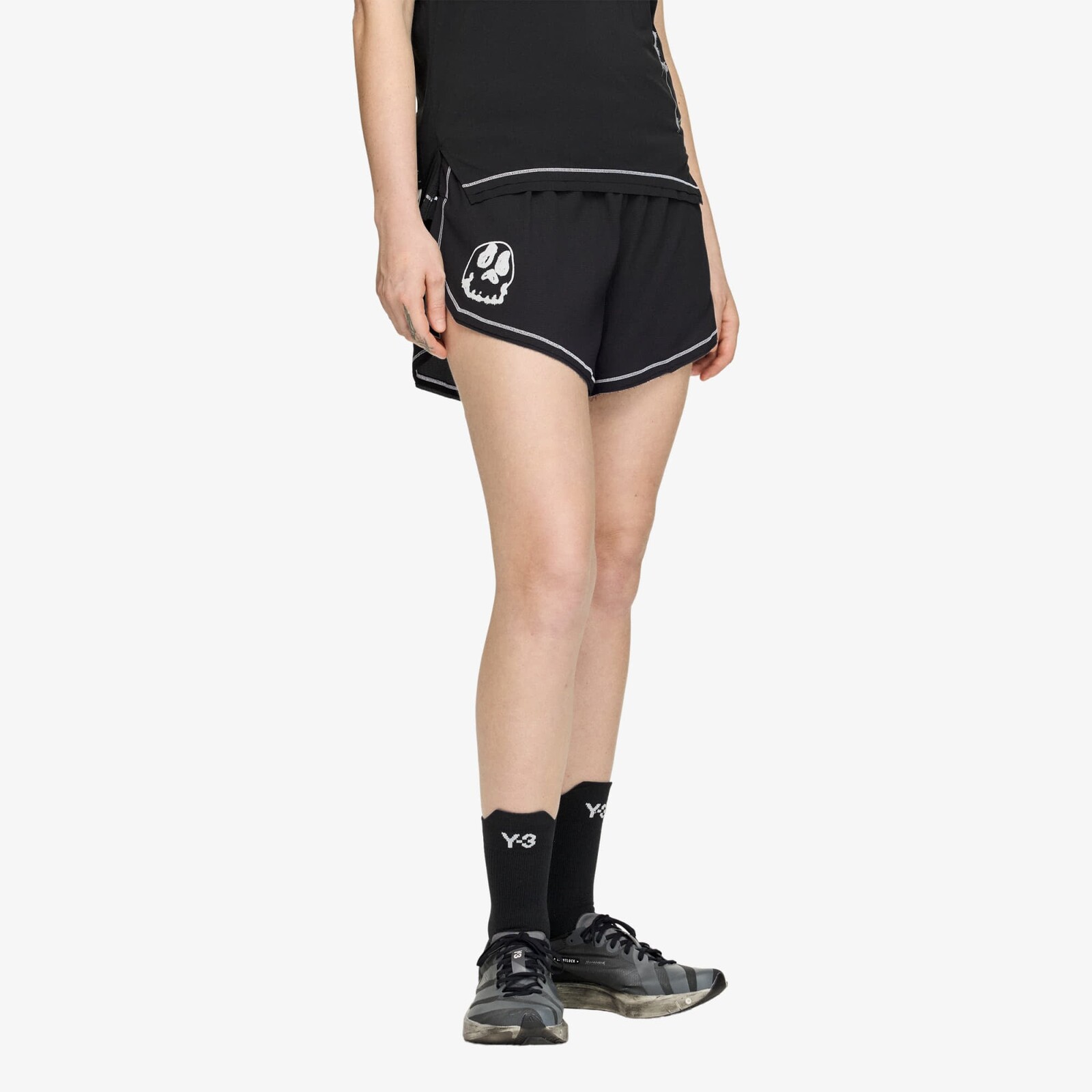 Šortky Y-3 x Chito Graphic Running Shorts Black M
