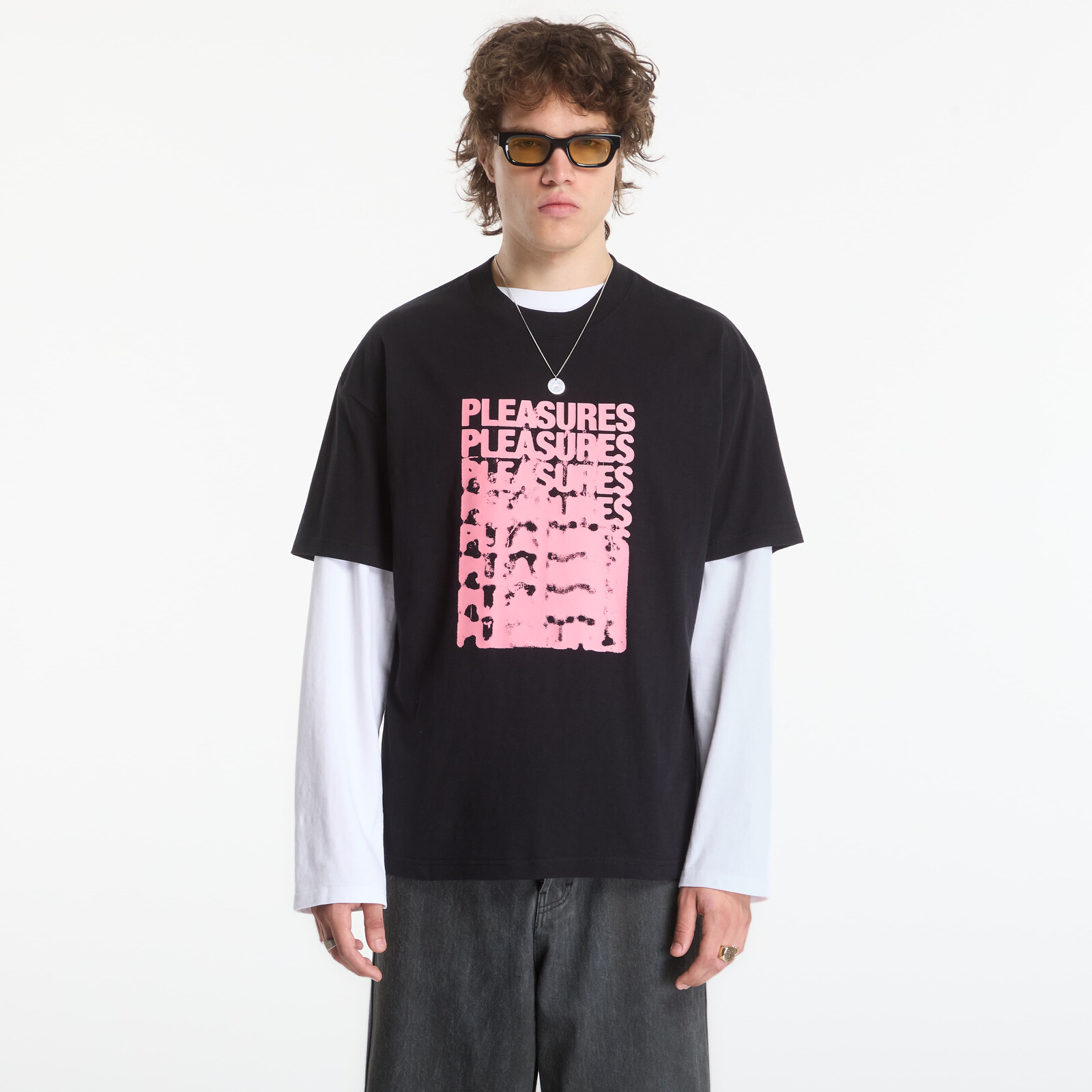 Tričko PLEASURES Immolate T-Shirt Black XXL