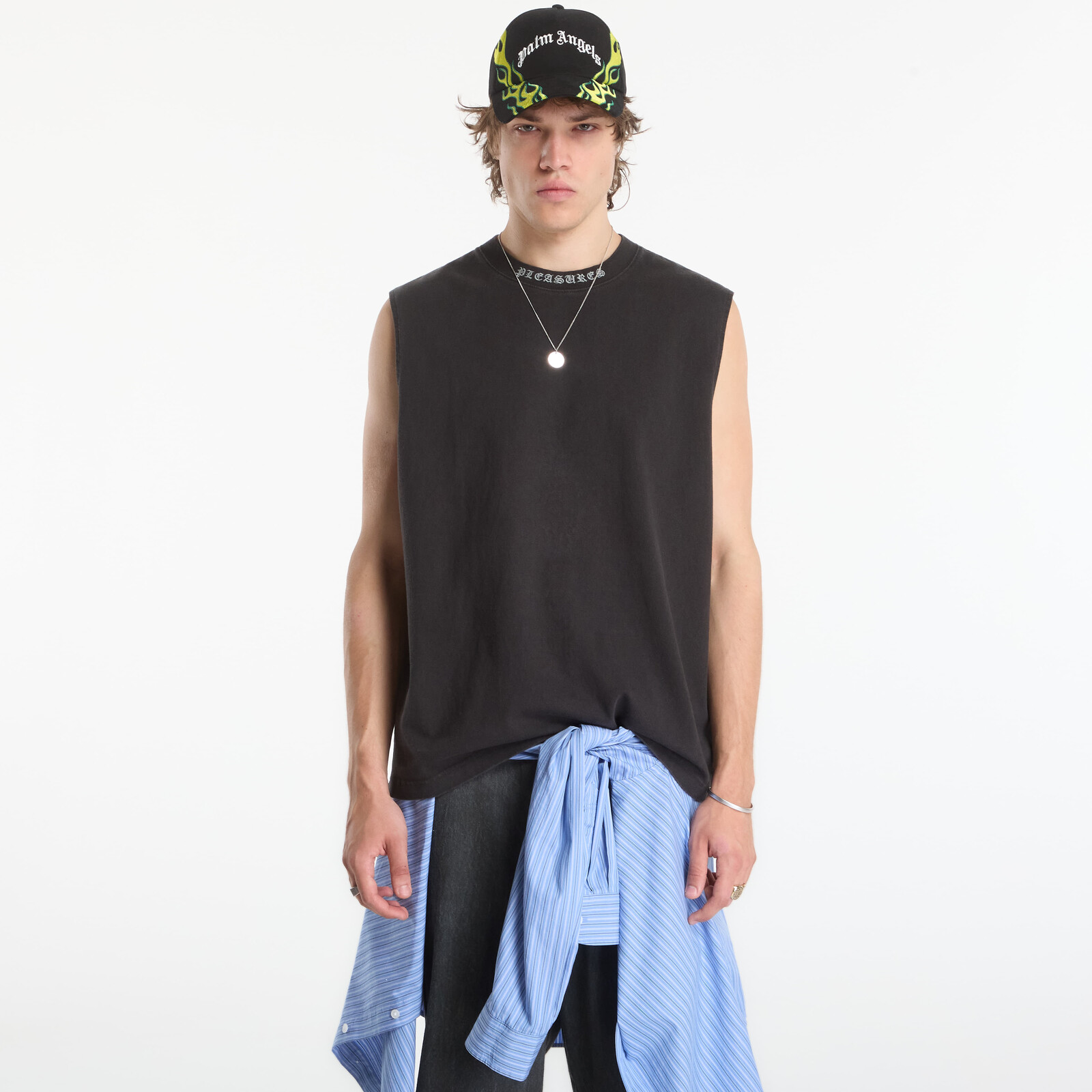 Tričko PLEASURES Sorrow Sleeveless Shirt Black S