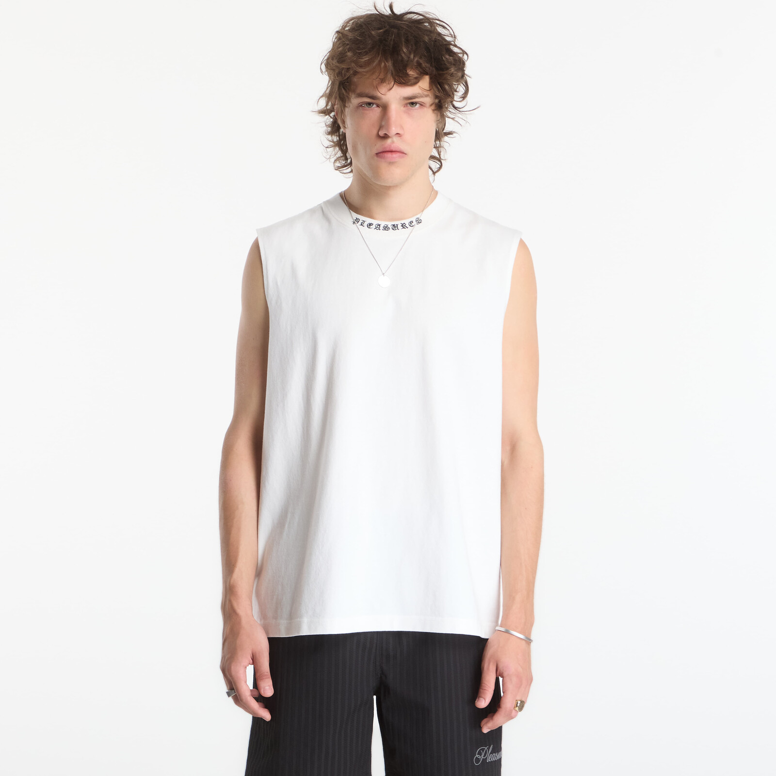 Tričko PLEASURES Sorrow Sleeveless Shirt White S